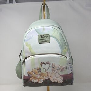 Loungefly Disney Lion King Simba Nala Heart Tail Mini Backpack DISPLAY